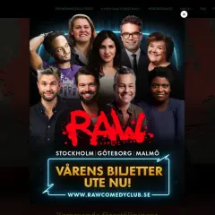 En grupp komiker från RAW Comedy Club står redo att få dig att **stand up** och skratta. Vårens biljetter är ute nu!